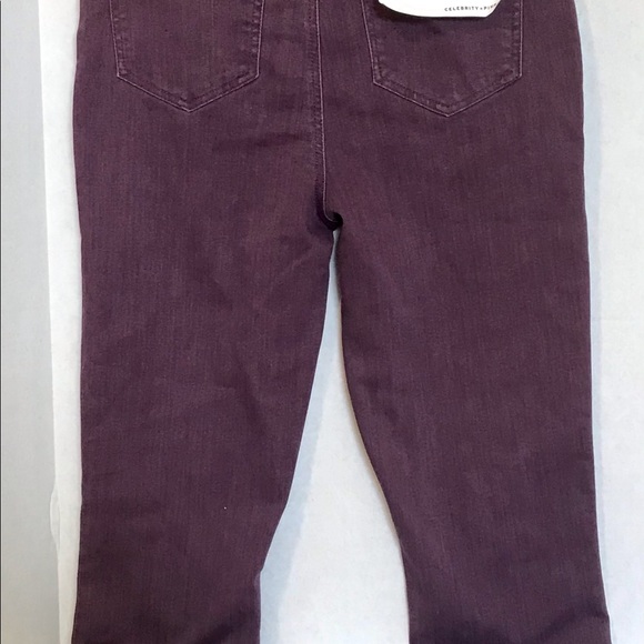 Celebrity Pink Womens Ankle Skinny Jeans Purple - Picture 2 of 9